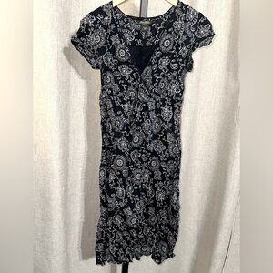 Eddie Bauer Womens 100% cotton blue dress - size small